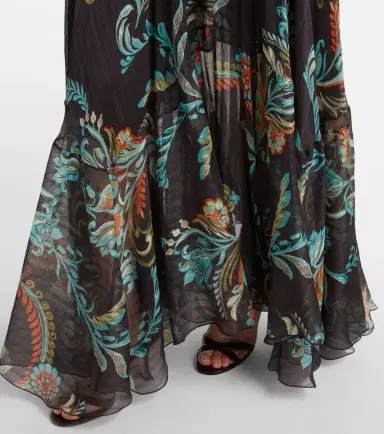 Etro Printed silk satin maxi skirt | Thumbnail 5 Etro Printed silk satin maxi skirt | Thumbnail 5