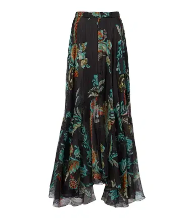 Etro Printed silk satin maxi skirt | Thumbnail 1 Etro Printed silk satin maxi skirt | Thumbnail 1