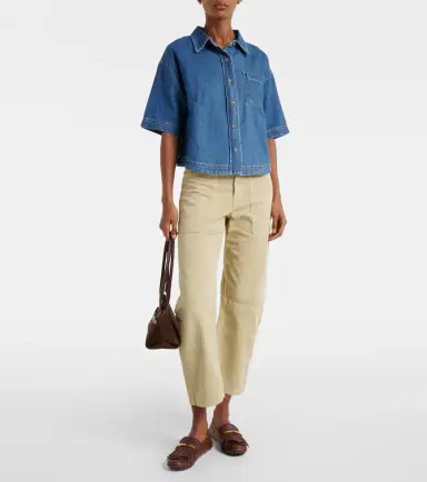 Velvet Brylie cotton twill barrel-leg pants | Thumbnail 4 Velvet Brylie cotton twill barrel-leg pants | Thumbnail 4