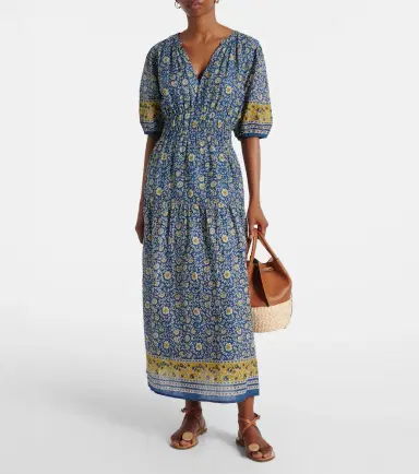 Velvet Natalia floral cotton maxi dress | Thumbnail 3 Velvet Natalia floral cotton maxi dress | Thumbnail 3