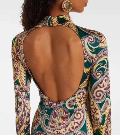 Etro Paisley asymmetric midi dress | Thumbnail 5 Etro Paisley asymmetric midi dress | Thumbnail 5