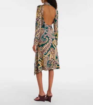 Etro Paisley asymmetric midi dress | Thumbnail 6 Etro Paisley asymmetric midi dress | Thumbnail 6