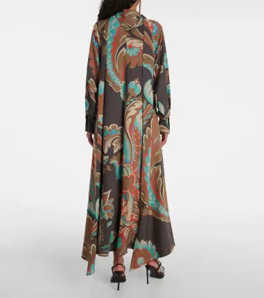 Etro Printed asymmetric maxi dress | Thumbnail 2 Etro Printed asymmetric maxi dress | Thumbnail 2
