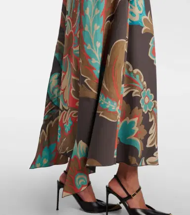 Etro Printed asymmetric maxi dress | Thumbnail 6 Etro Printed asymmetric maxi dress | Thumbnail 6