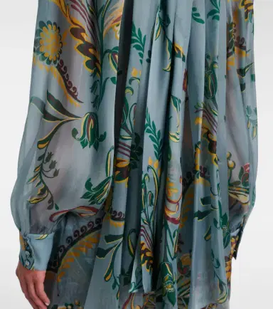 Etro Printed ruched silk top | Thumbnail 4 Etro Printed ruched silk top | Thumbnail 4