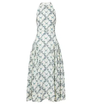 Agua by Agua Bendita Balsa open-back linen midi dress | Thumbnail 1 Agua by Agua Bendita Balsa open-back linen midi dress | Thumbnail 1