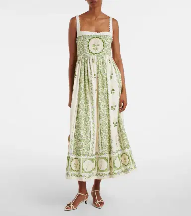 Agua by Agua Bendita Barbara floral cotton midi dress | Thumbnail 3 Agua by Agua Bendita Barbara floral cotton midi dress | Thumbnail 3