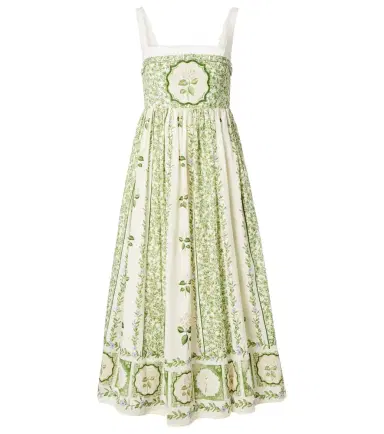 Agua by Agua Bendita Barbara floral cotton midi dress | Thumbnail 1 Agua by Agua Bendita Barbara floral cotton midi dress | Thumbnail 1