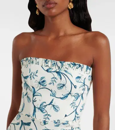 Agua by Agua Bendita Caudal strapless cotton-blend minidress | Thumbnail 3 Agua by Agua Bendita Caudal strapless cotton-blend minidress | Thumbnail 3