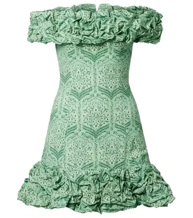 Agua by Agua Bendita Jardín ruffled cotton-blend poplin minidress | Thumbnail 1 Agua by Agua Bendita Jardín ruffled cotton-blend poplin minidress | Thumbnail 1