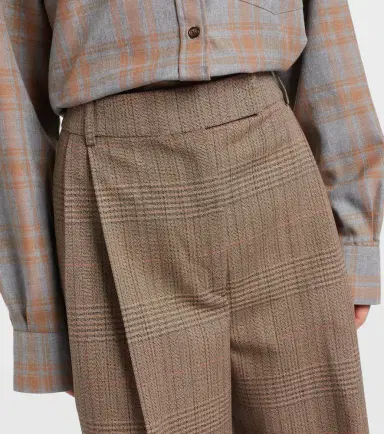 Rohe Róhe Checked virgin wool straight pants | Thumbnail 3 Rohe Róhe Checked virgin wool straight pants | Thumbnail 3