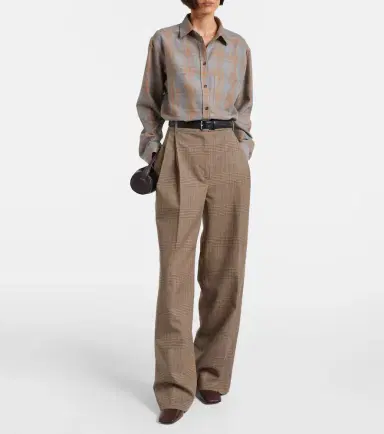 Rohe Róhe Checked virgin wool straight pants | Thumbnail 5 Rohe Róhe Checked virgin wool straight pants | Thumbnail 5