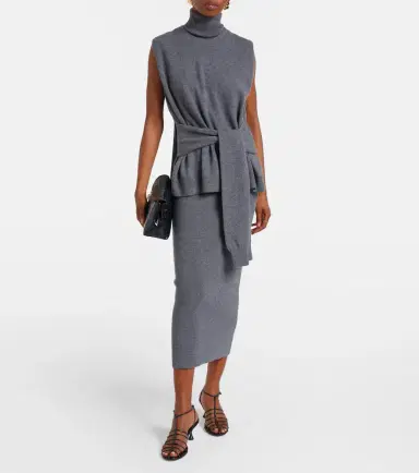 Rohe Róhe Layered wool and cashmere-blend midi dress | Thumbnail 2 Rohe Róhe Layered wool and cashmere-blend midi dress | Thumbnail 2