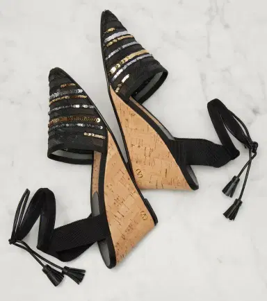 Valentino Garavani La Cruisette embellished espadrille wedges | Thumbnail 3 Valentino Garavani La Cruisette embellished espadrille wedges | Thumbnail 3