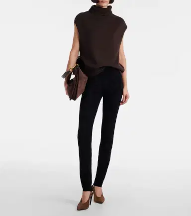 STOULS Carolyn mid-rise suede leggings | Thumbnail 5 STOULS Carolyn mid-rise suede leggings | Thumbnail 5