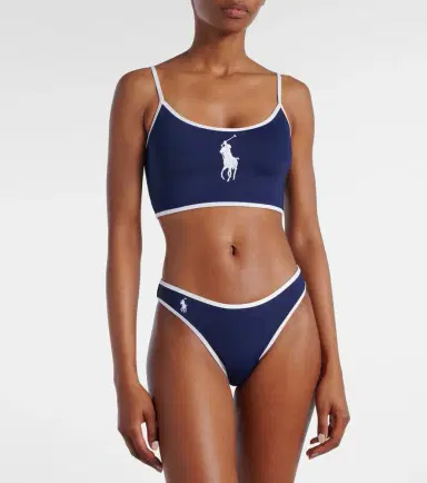 Polo Ralph Lauren High Leg Scoop logo bikini bottoms | Thumbnail 2 Polo Ralph Lauren High Leg Scoop logo bikini bottoms | Thumbnail 2