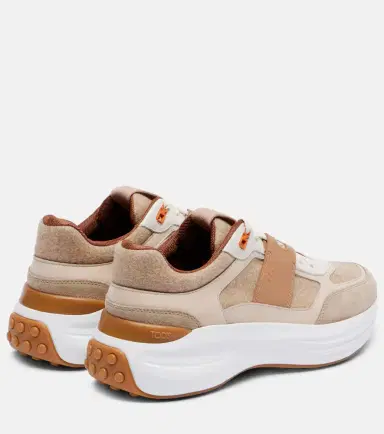 Tod's Leather-trimmed sneakers | Thumbnail 2 Tod's Leather-trimmed sneakers | Thumbnail 2