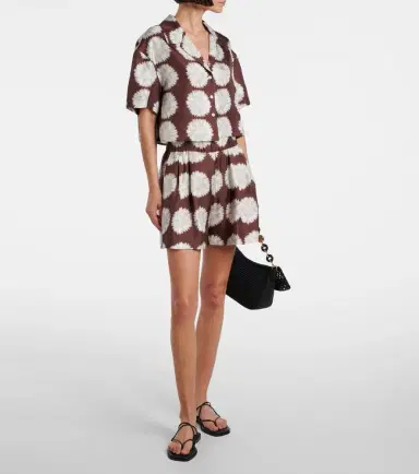 ASCENO Lincoln floral silk twill cropped shirt | Thumbnail 2 ASCENO Lincoln floral silk twill cropped shirt | Thumbnail 2