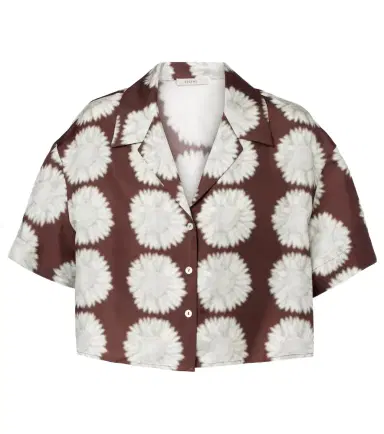 ASCENO Lincoln floral silk twill cropped shirt | Thumbnail 1 ASCENO Lincoln floral silk twill cropped shirt | Thumbnail 1