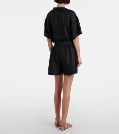 Asceno Zurich silk twill shorts | Thumbnail 3 Asceno Zurich silk twill shorts | Thumbnail 3