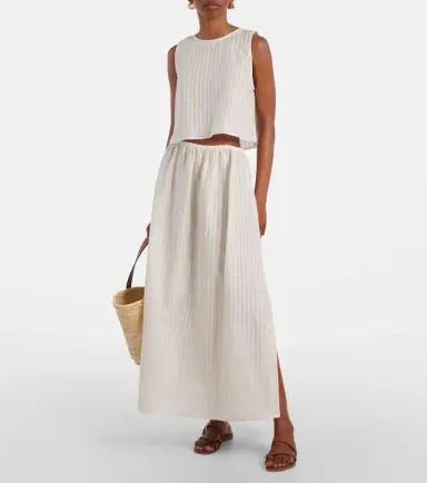ASCENO Rafaela cotton and linen maxi skirt | Thumbnail 2 ASCENO Rafaela cotton and linen maxi skirt | Thumbnail 2