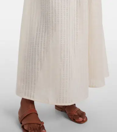 ASCENO Rafaela cotton and linen maxi skirt | Thumbnail 4 ASCENO Rafaela cotton and linen maxi skirt | Thumbnail 4