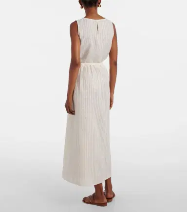 ASCENO Kobe checked cotton and linen crop top | Thumbnail 3 ASCENO Kobe checked cotton and linen crop top | Thumbnail 3