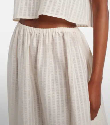 ASCENO Kobe checked cotton and linen crop top | Thumbnail 5 ASCENO Kobe checked cotton and linen crop top | Thumbnail 5