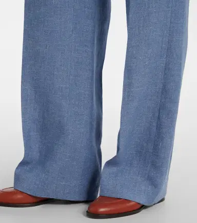 Polo Ralph Lauren Linen and cotton twill wide-leg pants | Thumbnail 3 Polo Ralph Lauren Linen and cotton twill wide-leg pants | Thumbnail 3
