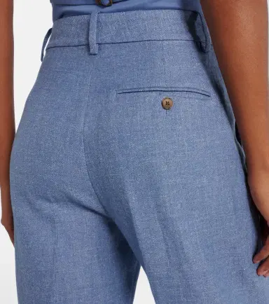 Polo Ralph Lauren Linen and cotton twill wide-leg pants | Thumbnail 5 Polo Ralph Lauren Linen and cotton twill wide-leg pants | Thumbnail 5