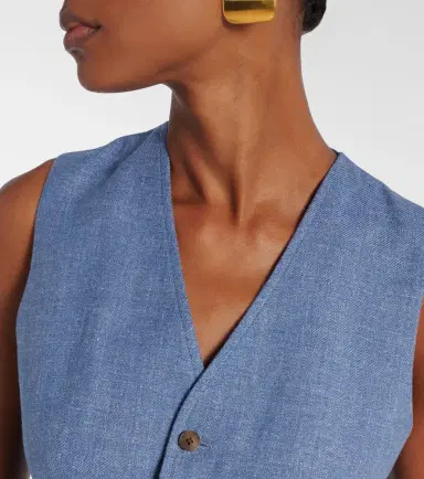 Polo Ralph Lauren Linen and cotton twill vest | Thumbnail 3 Polo Ralph Lauren Linen and cotton twill vest | Thumbnail 3