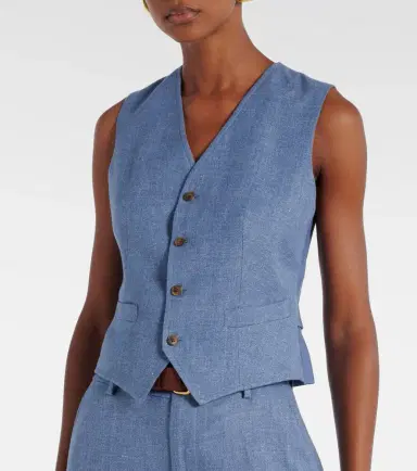 Polo Ralph Lauren Linen and cotton twill vest | Thumbnail 5 Polo Ralph Lauren Linen and cotton twill vest | Thumbnail 5