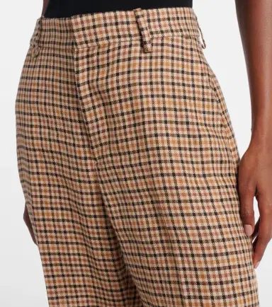 Polo Ralph Lauren Checked linen straight pants | Thumbnail 3 Polo Ralph Lauren Checked linen straight pants | Thumbnail 3