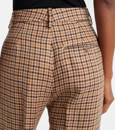 Polo Ralph Lauren Checked linen straight pants | Thumbnail 4 Polo Ralph Lauren Checked linen straight pants | Thumbnail 4