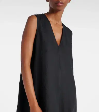 Asceno Nisha linen midi dress | Thumbnail 2 Asceno Nisha linen midi dress | Thumbnail 2