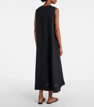 Asceno Nisha linen midi dress | Thumbnail 4 Asceno Nisha linen midi dress | Thumbnail 4
