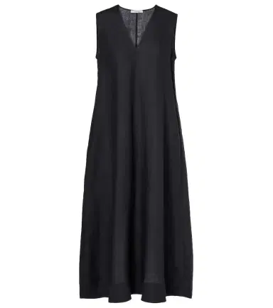 Asceno Nisha linen midi dress | Thumbnail 1 Asceno Nisha linen midi dress | Thumbnail 1