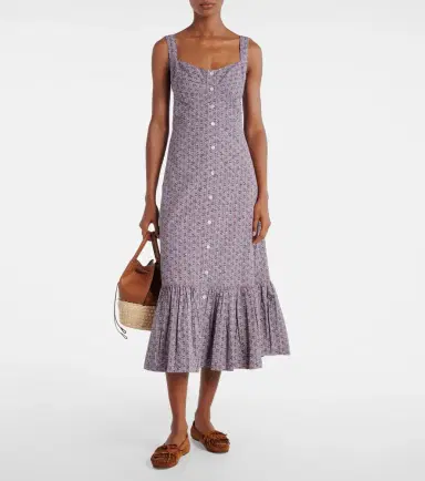 Polo Ralph Lauren Floral cotton midi dress | Thumbnail 3 Polo Ralph Lauren Floral cotton midi dress | Thumbnail 3