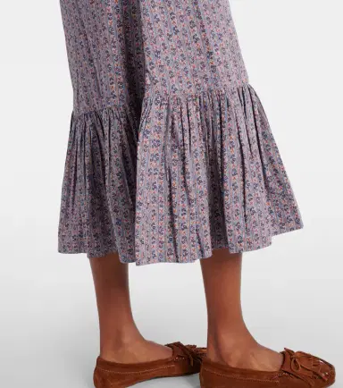 Polo Ralph Lauren Floral cotton midi dress | Thumbnail 4 Polo Ralph Lauren Floral cotton midi dress | Thumbnail 4