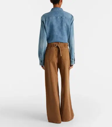 Ami Paris Cotton twill wide-leg pants | Thumbnail 3 Ami Paris Cotton twill wide-leg pants | Thumbnail 3