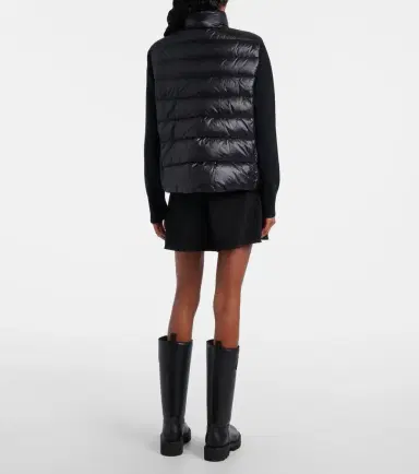 Moncler Down-paneled virgin wool cardigan | Thumbnail 6 Moncler Down-paneled virgin wool cardigan | Thumbnail 6