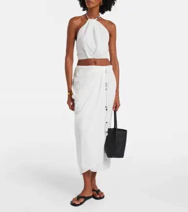 SIR Azura cotton wrap skirt | Thumbnail 2 SIR Azura cotton wrap skirt | Thumbnail 2