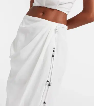 SIR Azura cotton wrap skirt | Thumbnail 5 SIR Azura cotton wrap skirt | Thumbnail 5