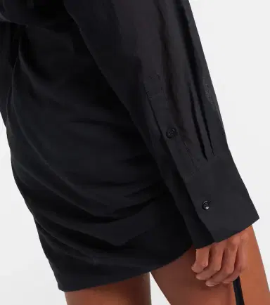 SIR. Azura ruched cotton wrap dress | Thumbnail 2 SIR. Azura ruched cotton wrap dress | Thumbnail 2