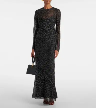 SIR Polka-dot silk maxi dress | Thumbnail 3 SIR Polka-dot silk maxi dress | Thumbnail 3