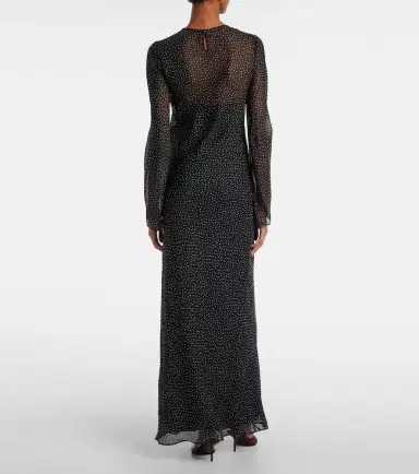 SIR Polka-dot silk maxi dress | Thumbnail 5 SIR Polka-dot silk maxi dress | Thumbnail 5
