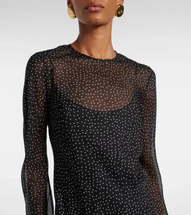 SIR Polka-dot silk maxi dress | Thumbnail 6 SIR Polka-dot silk maxi dress | Thumbnail 6