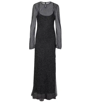 SIR Polka-dot silk maxi dress | Thumbnail 1 SIR Polka-dot silk maxi dress | Thumbnail 1