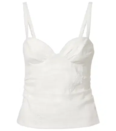 SIR Alessandra embroidered linen top | Thumbnail 1 SIR Alessandra embroidered linen top | Thumbnail 1