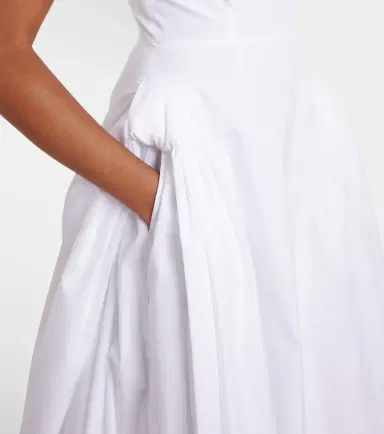 Simone Rocha Puff-sleeve cotton poplin midi dress | Thumbnail 2 Simone Rocha Puff-sleeve cotton poplin midi dress | Thumbnail 2